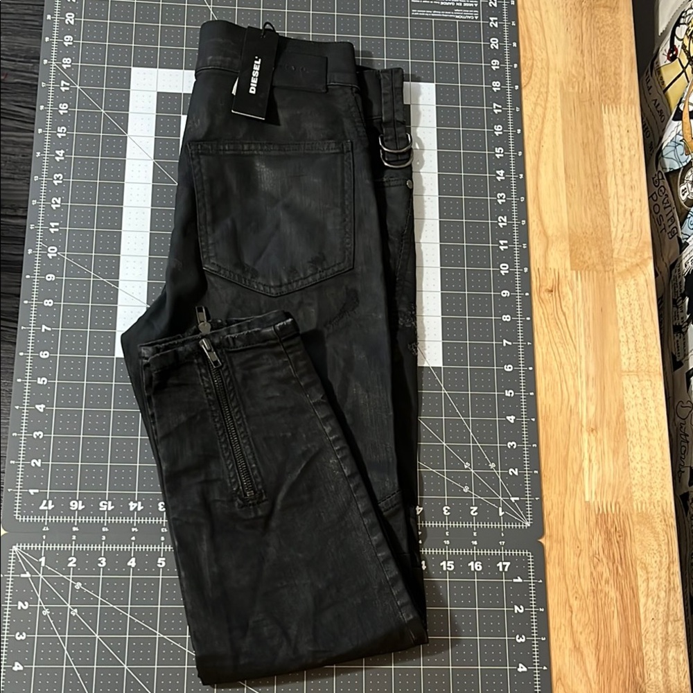 Diesel Black Denim Slim Skinny Jean NWT